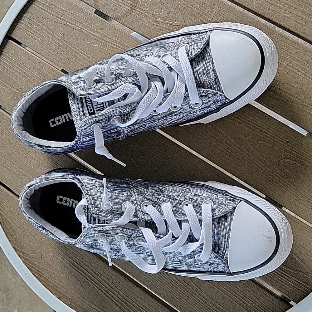 Converse heather grey shoes